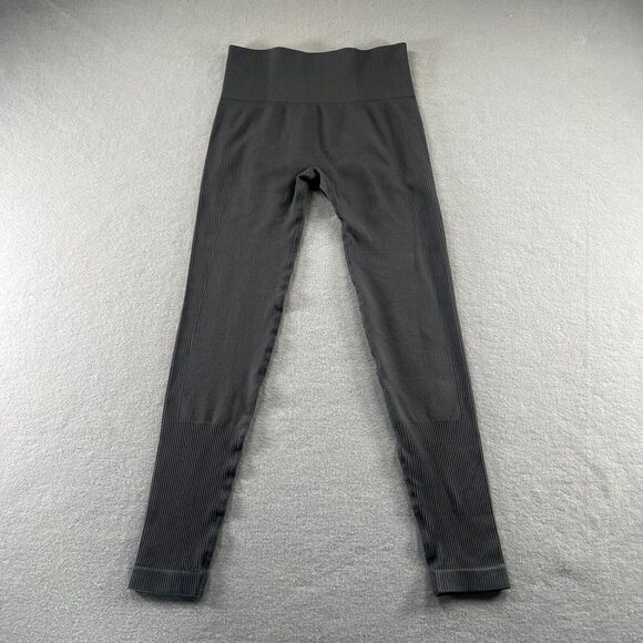 Jed‎ North Leggings Womens Size Medium Gray Seamless Ribbed Textured Workout - Picture 1 of 10